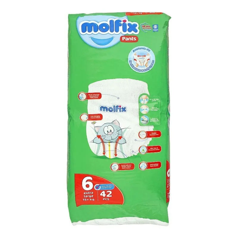 molfix pants 6 extra large, 15+ kg, 42 pack image2