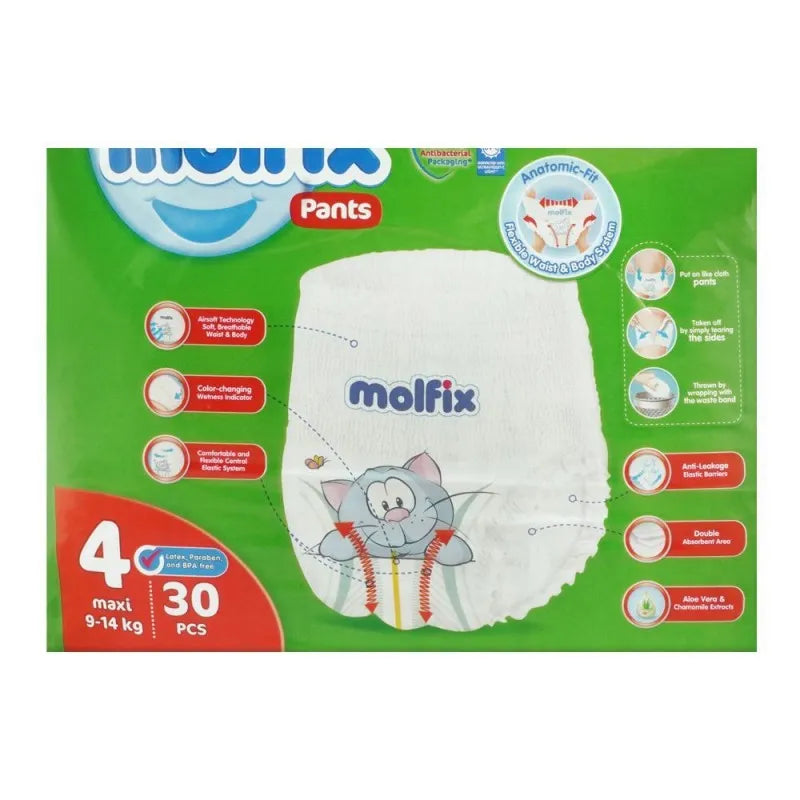 molfix pants no. 4, maxi, 9 14 kg, 30 pack image3