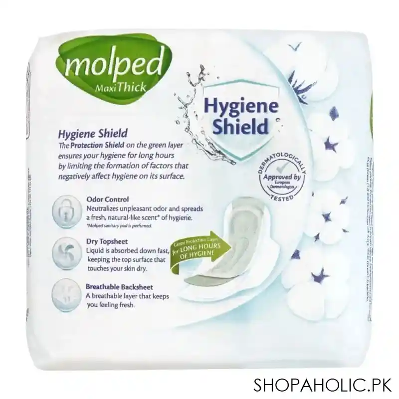 molped maxi thick hygiene shield pads, 9 long image2