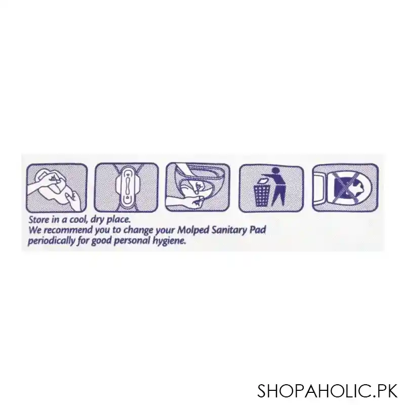 molped maxi thick hygiene shield pads, 9 long image3