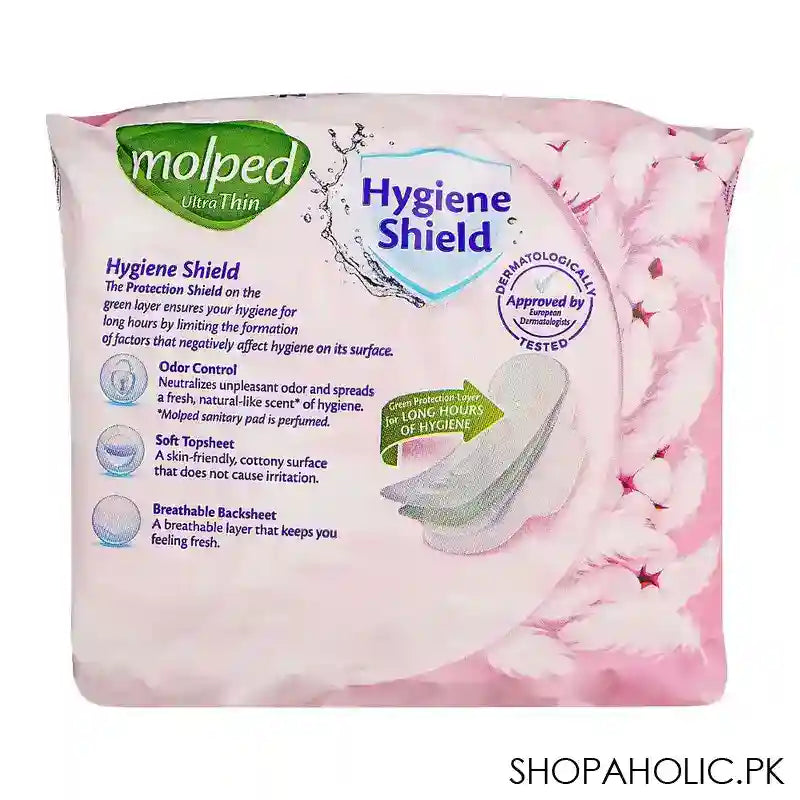 Molped Ultra Thin Hygiene Shield Odor Control Pads long , 8-Pack - Image 3