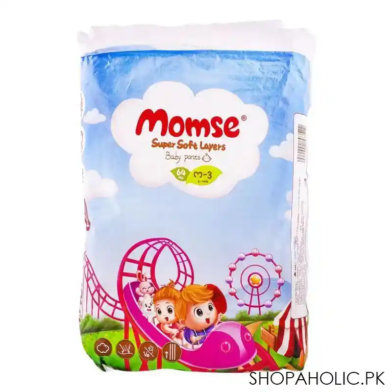 momse baby pants medium 3, 6 11kg, 64 pack image2