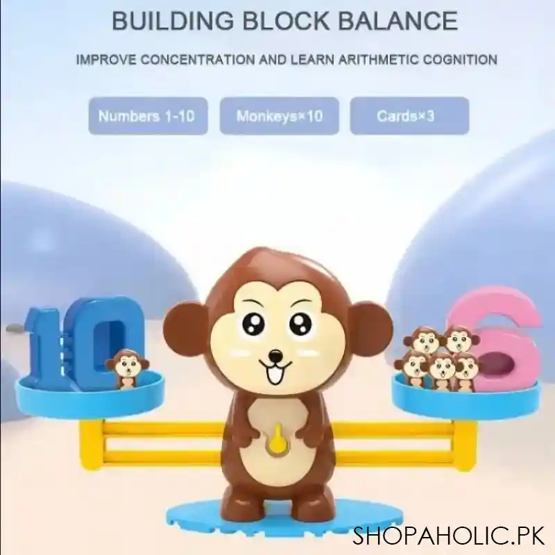 monkey balance math learning toy image2