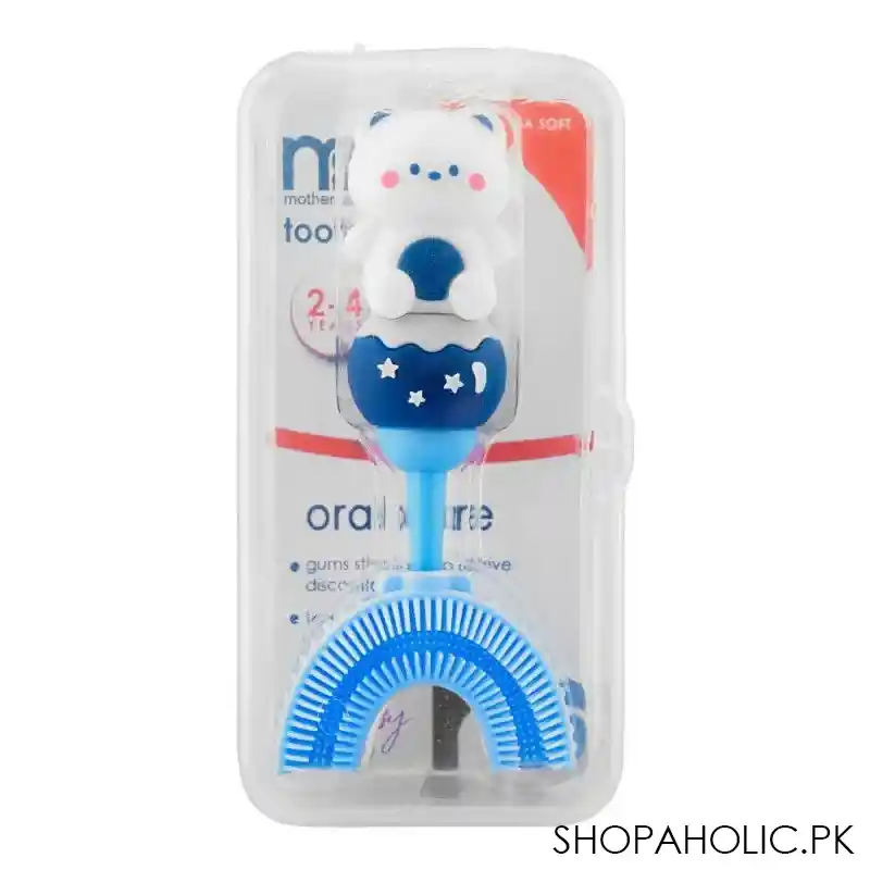 mothercare oral care 2 4 years toothbrush, blue, extra soft main image