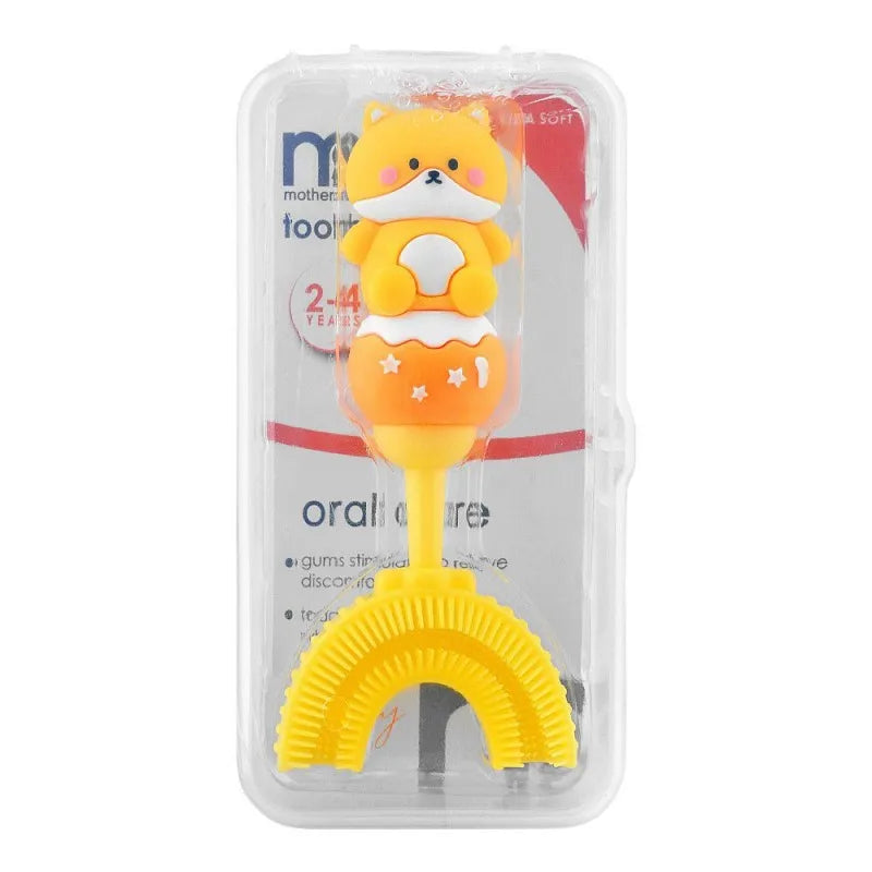 mothercare oral care 2 4 years toothbrush, yellow, extra soft main image