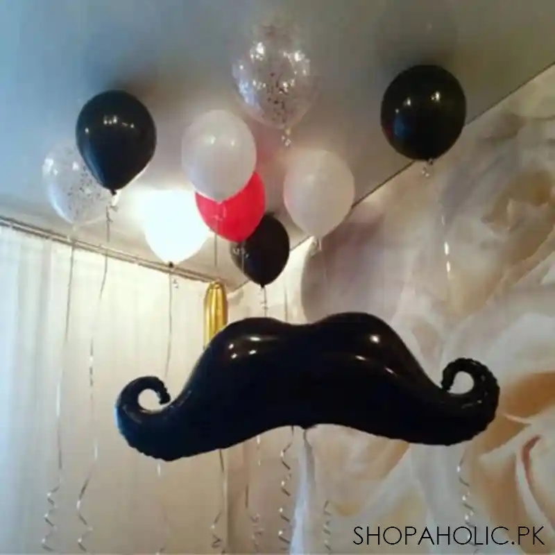 moustache foil helium balloon main image