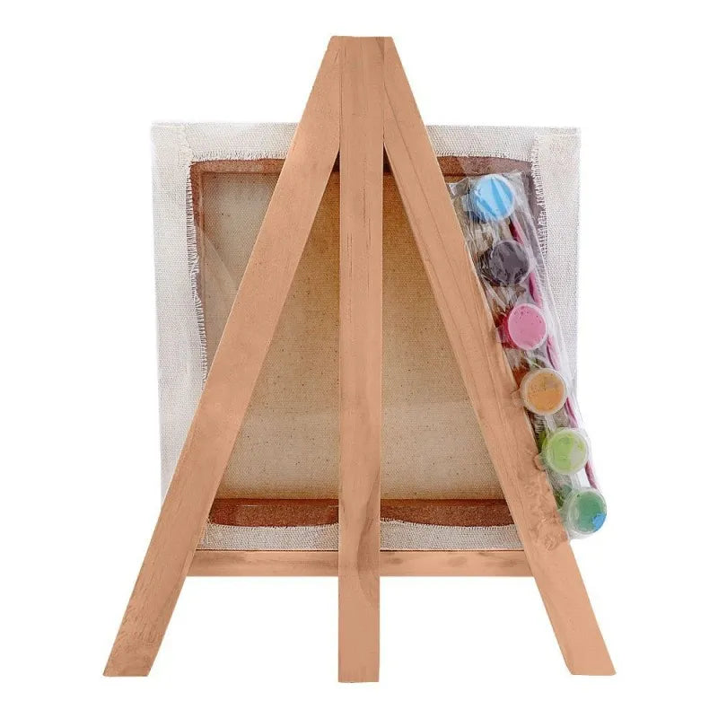 mr. art magic 100% pure cotton easel with square canvas, medium, white, 544 3903 image2