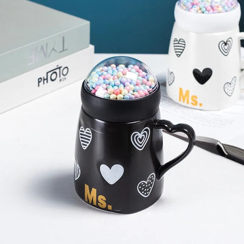 mr mrs mug with globe lid image3