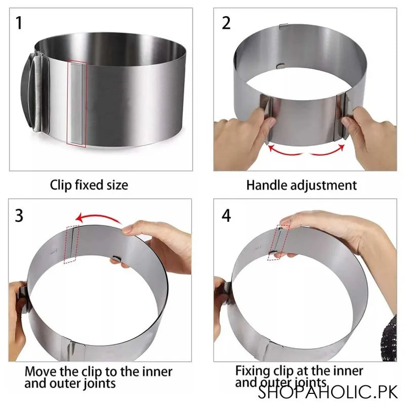 mt adjustable cake mold ring image2