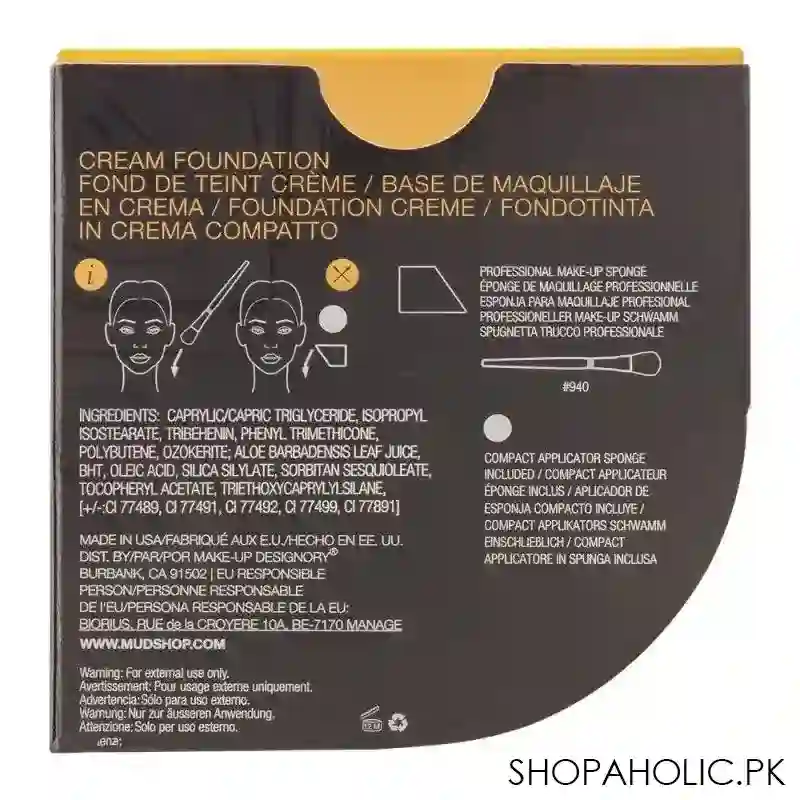 mud makeup designory cream foundation compact, yg3 image5