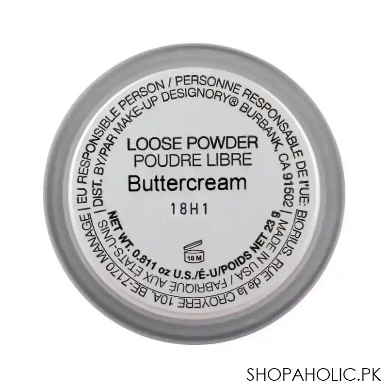 mud makeup designory loose powder, buttercream image2