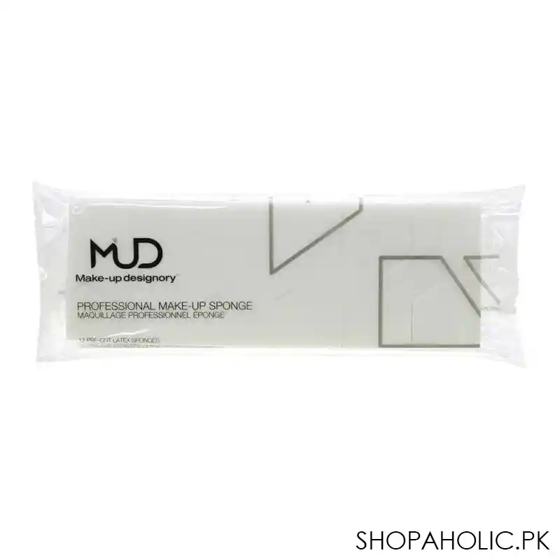 mud makeup designory professional makeup latex sponge, 12 pack main image