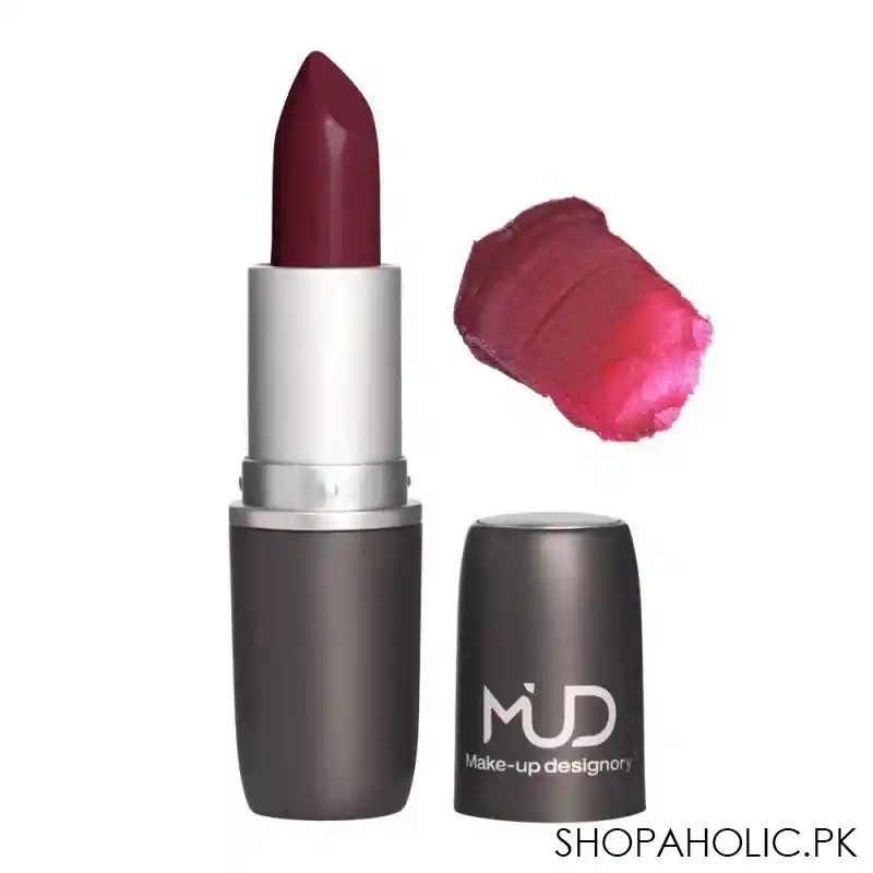 mud makeup designory satin lipstick, burlesque main image