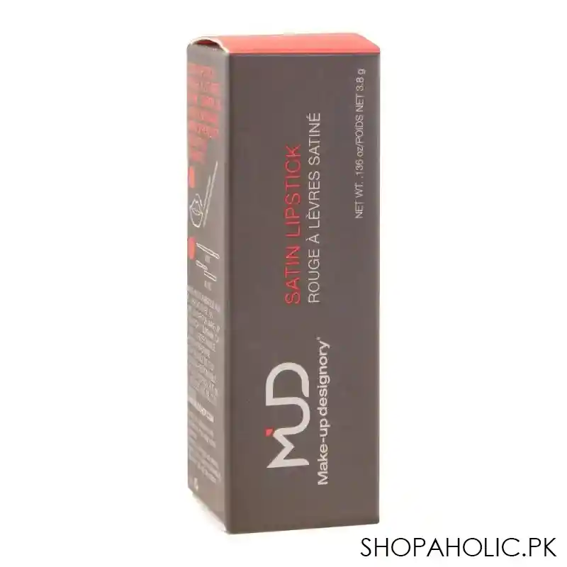 mud makeup designory satin lipstick, lady bug image4