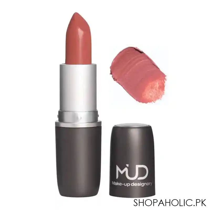 mud makeup designory sheer lipstick, just peachy main image