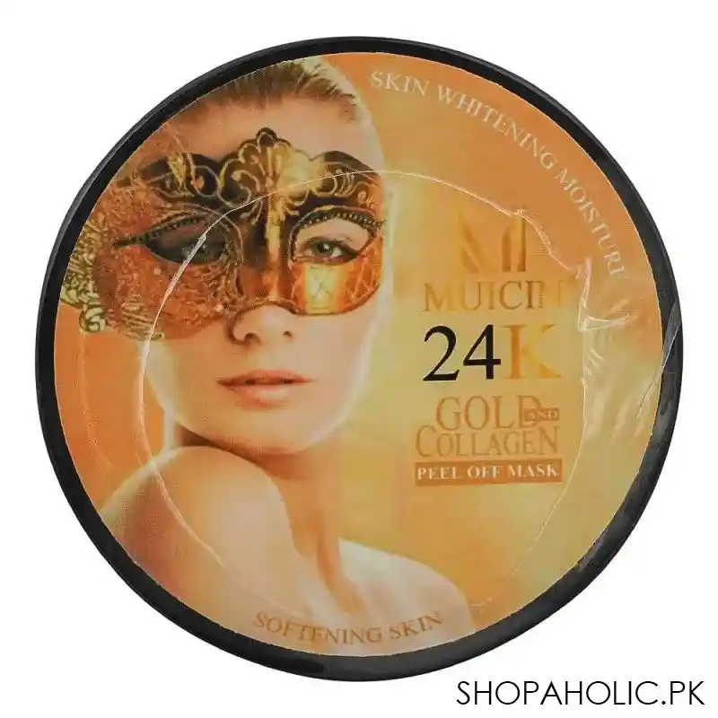 muicin 24k gold & collagen peel off mask, softening skin, 300g main image