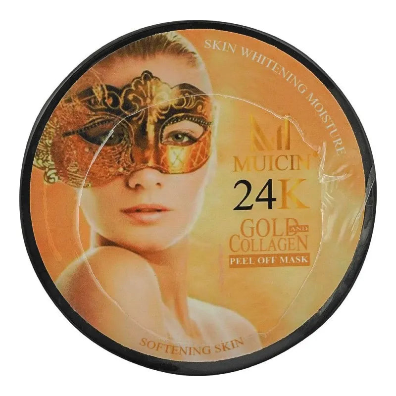 muicin 24k gold & collagen peel off mask, softening skin, 300g main image