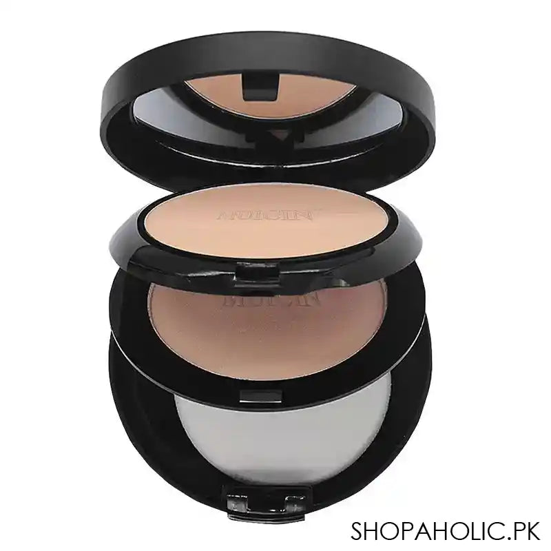 Muicin 3-In-1 Two Way Cake Color Control Compact Face Powder, 100 Fair - Image 2