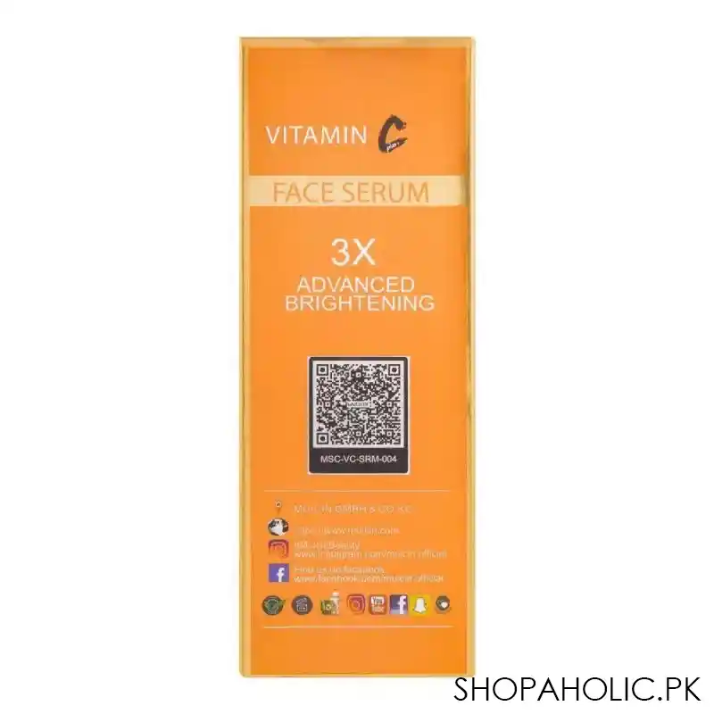 muicin 3x vc plus advanced brightening face serum, 100ml image2