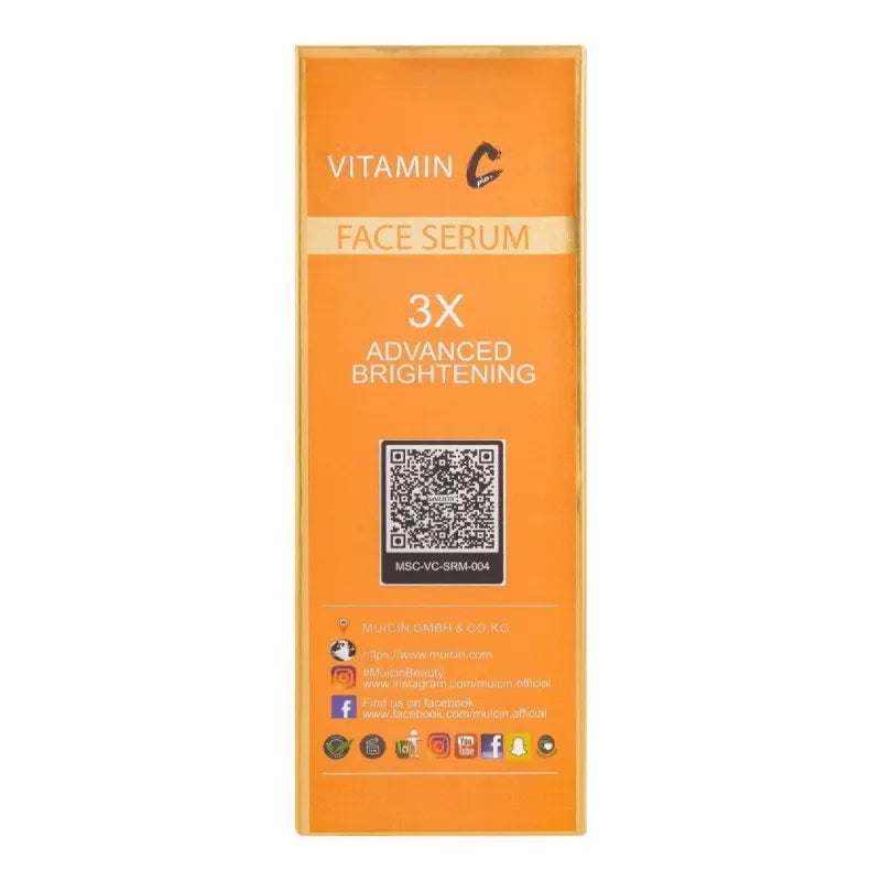 muicin 3x vc plus advanced brightening face serum, 100ml image2