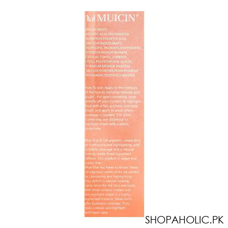 Muicin Contour & Highlighter Stick, 01, 10g - Image 5