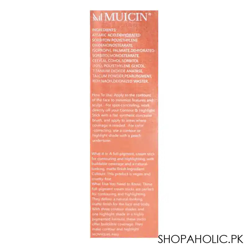 Muicin Contour & Highlighter Stick, 02, 10g - Image 4