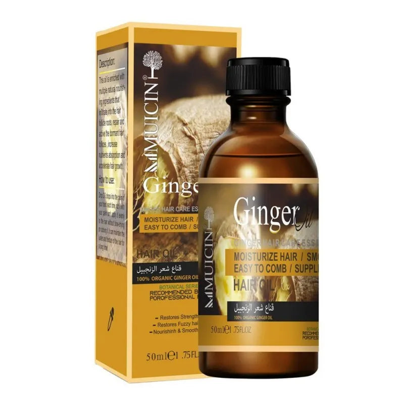 muicin ginger 0% sulfate free anti hair loss hair oil, 50ml main image