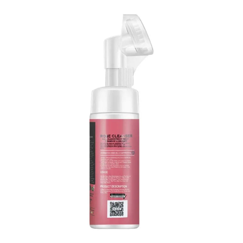 muicin hydrating rose petal gel foaming bubble cleanser, 150ml image2