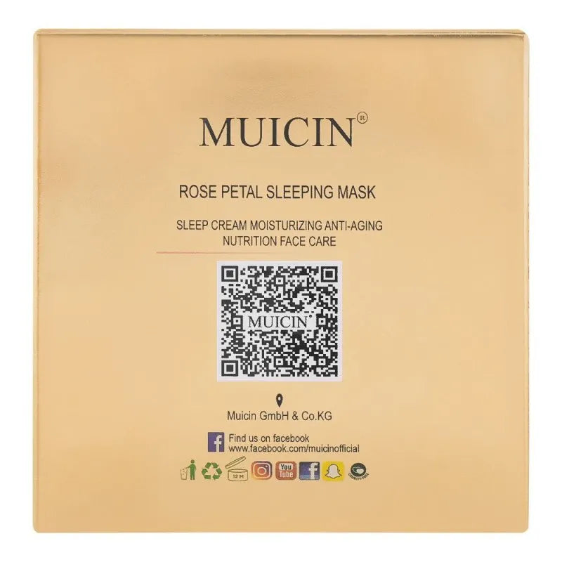 muicin rose petal day & night sleeping mask, for all skin types, 280g image2