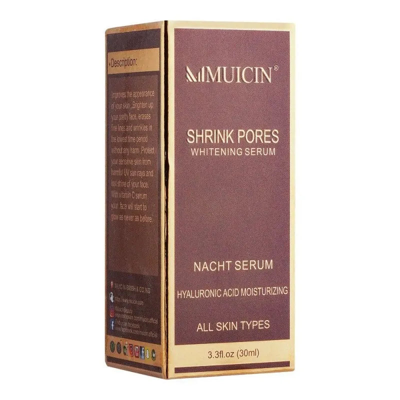 muicin shrink pores whitening nacht serum, 30ml main image