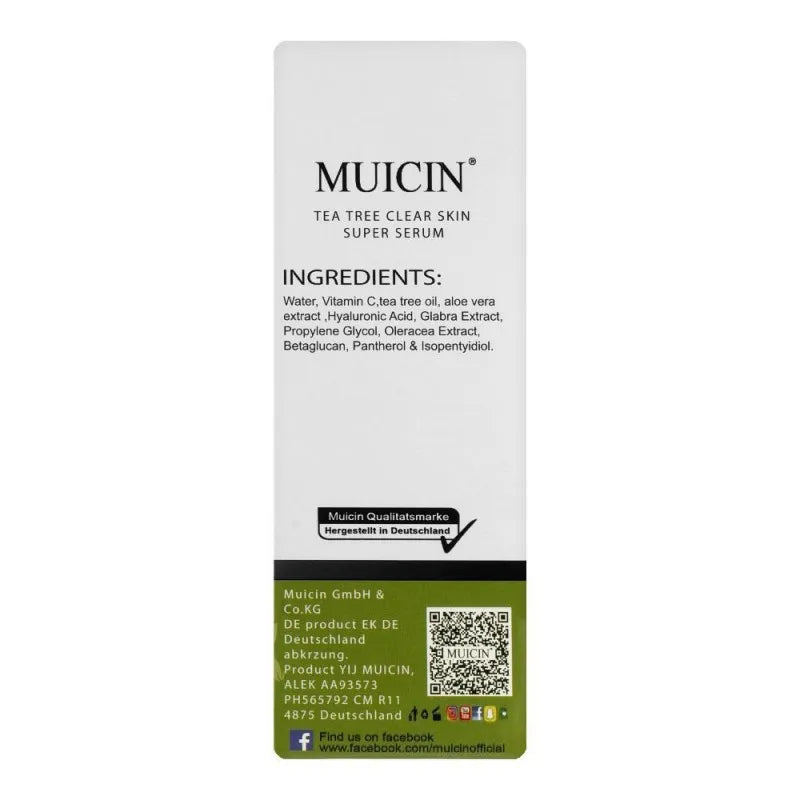 muicin tea tree clear skin anti aging serum, 100ml image2