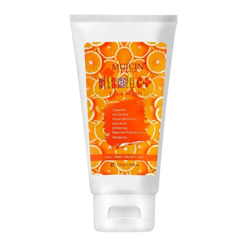 muicin vitamin c+ dull, tired & grumpy skin face wash, 150g main image