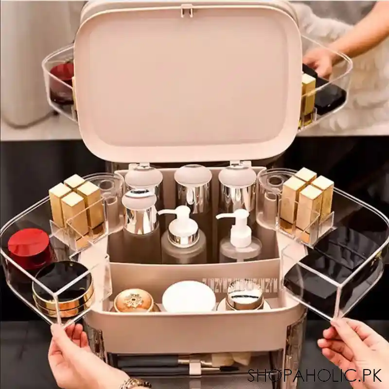 multi layer cosmetic storage box image2