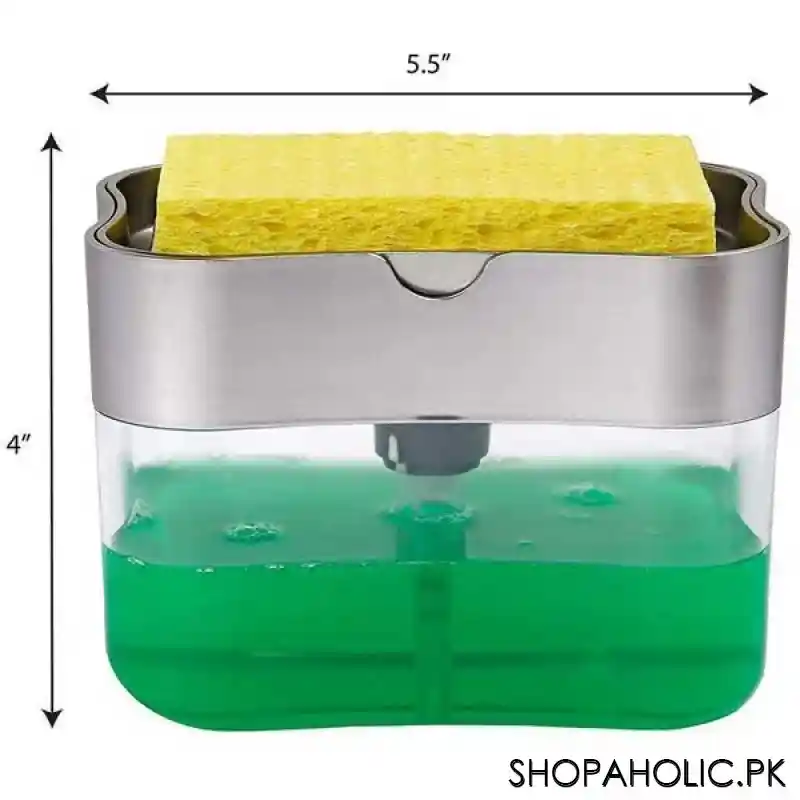 multi press soap dispenser + sponge box image2