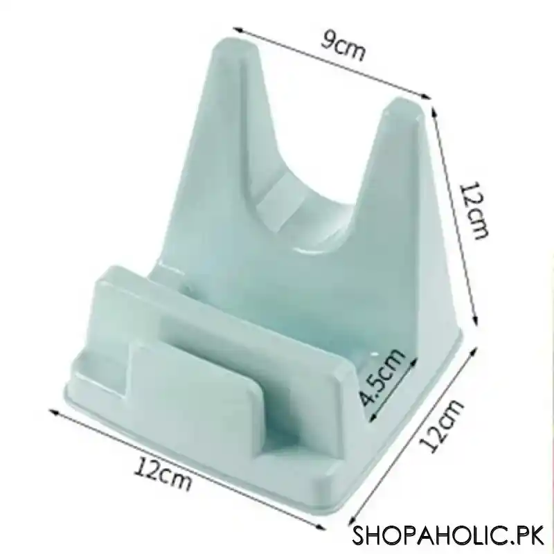 multi purpose stand for cutting board, pot pan lid cover, knife and plate holder image2