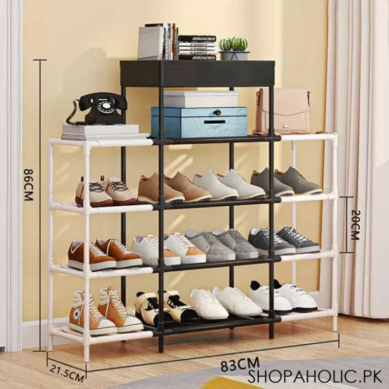 multifunction 4 layer shoe rack organizer (yh 9803) main image