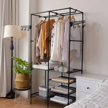 multifunctional garments clothes hanger stand image2