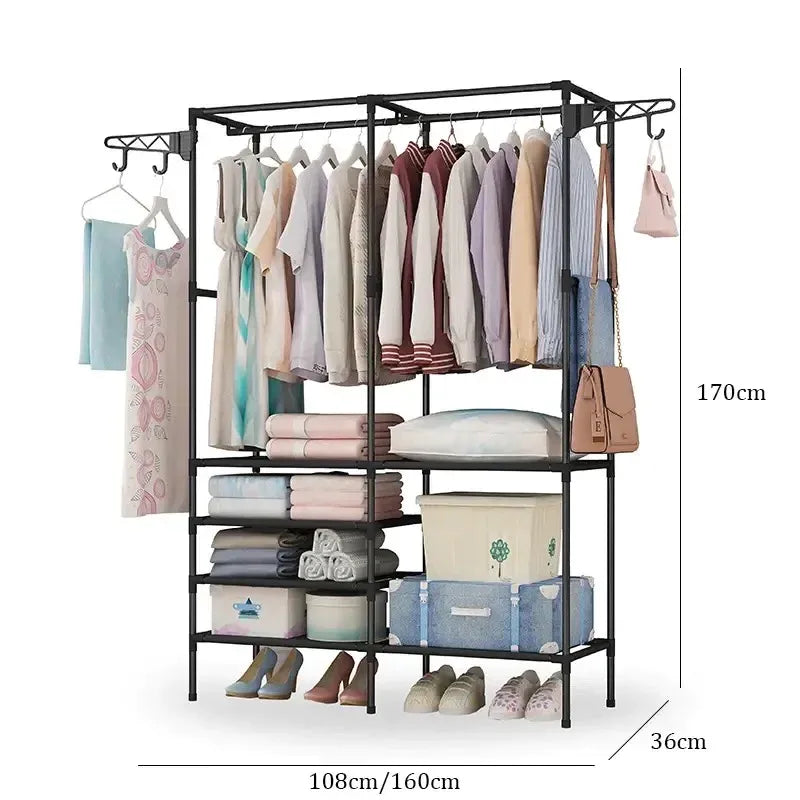 multifunctional garments clothes hanger stand image5