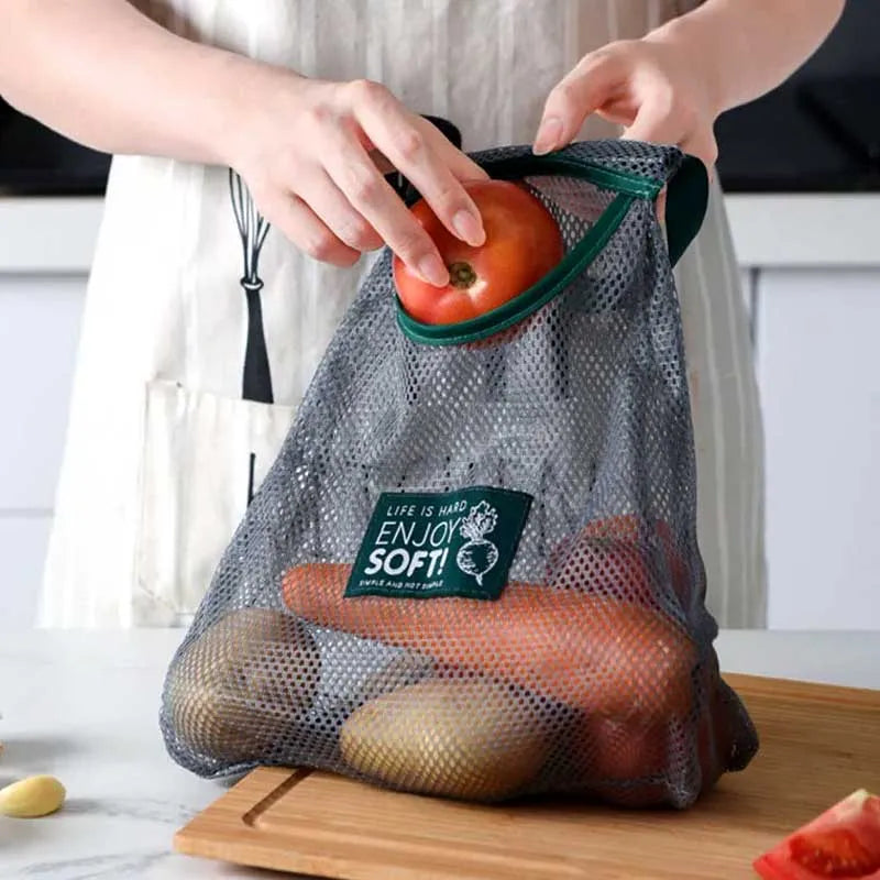 multipurpose hanging vegetable and fruit storage net bag organizer for kitchen main image