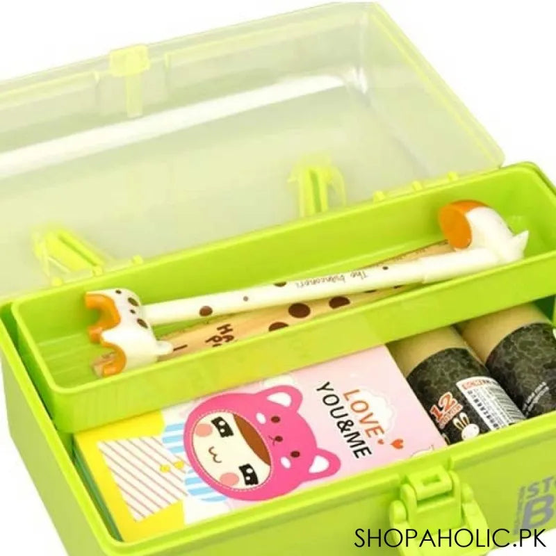 multipurpose medicine storage box with removable tray image3