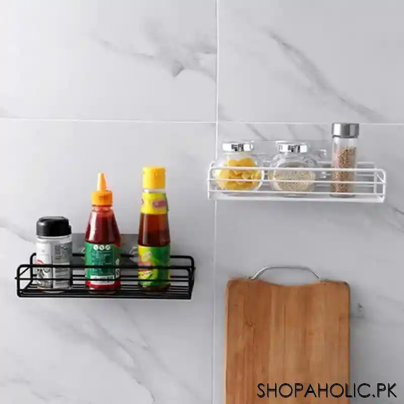 multipurpose rectangular metal shelf for kitchen & bathroom image6