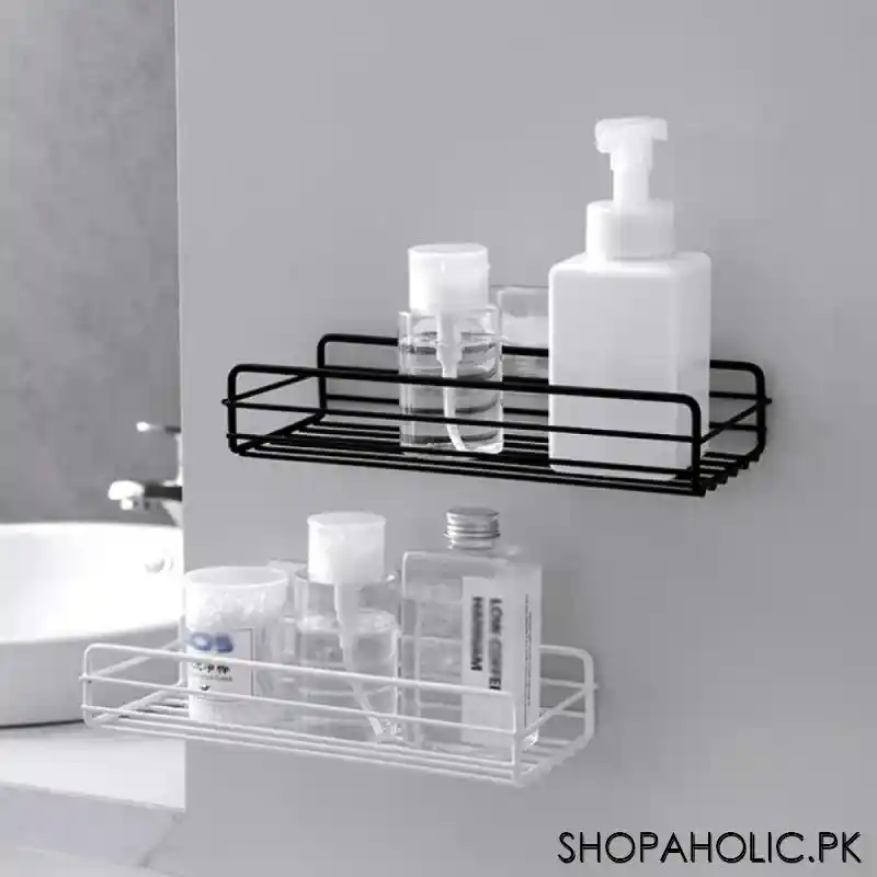 multipurpose rectangular metal shelf for kitchen & bathroom main image