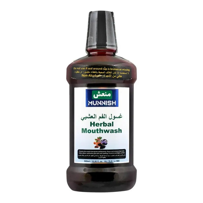 munnish herbal adult mouth wash, 500ml main image