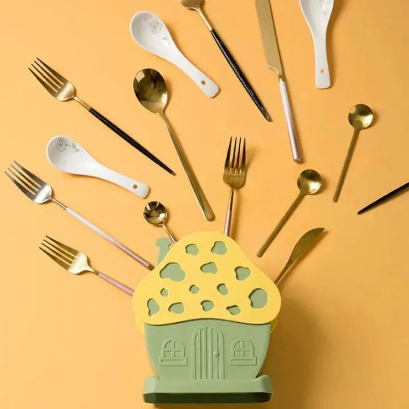 mushroom drying cutlery basket main image