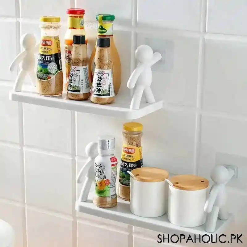 my buddy wall hanging storage shelf for kitchen and bathroom image9