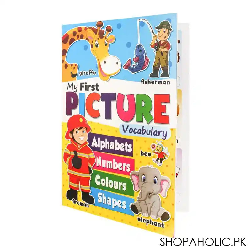 My First Picture Vocabulary: Alphabets, Numbers, Colours, Shapes Book - Main Image