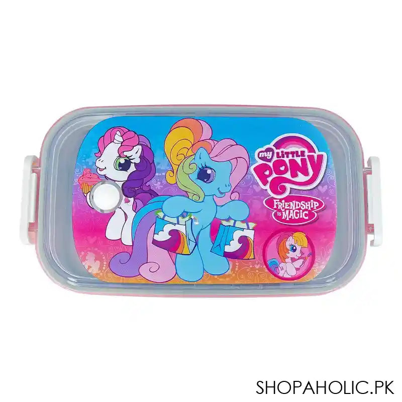 My Little Pony Stainless Steel Lunch Box, Pink, 6.7in (H) x 3.1in (W) x 2in (D), 0030-K2 - Main Image