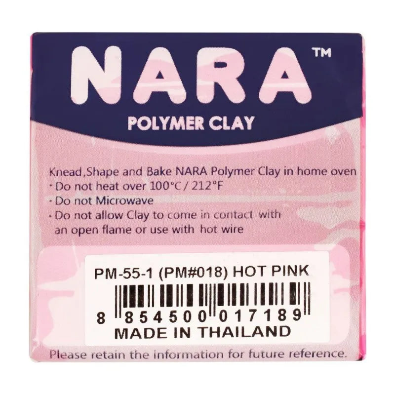 nara polymer clay, hot pink, 55g image2