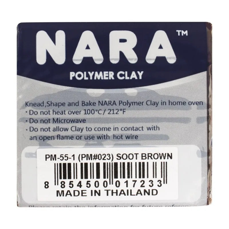 nara polymer clay, soot brown, 55g image2