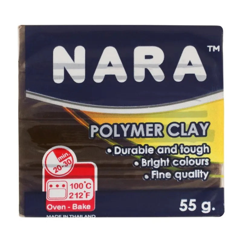 nara polymer clay, soot brown, 55g main image